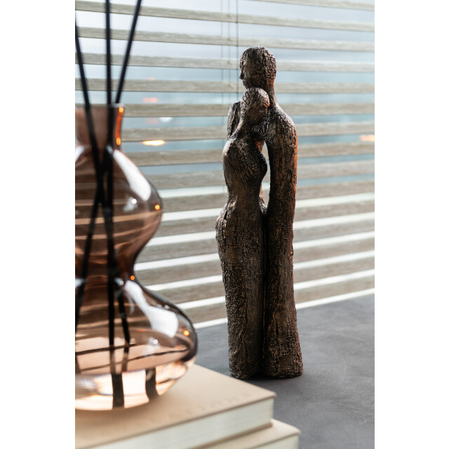 J-Line knuffel koppel modern resine /goud 13x12x48.5cm 3009595 large