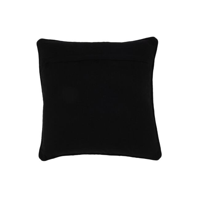 J-Line kussen milano textiel wit/zwart 45x45x10cm 3001850 large