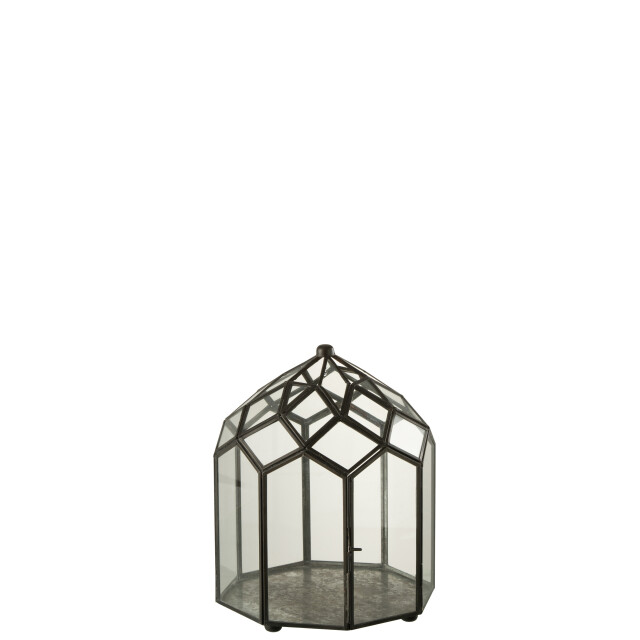 J-Line terrarium glas/metaal small 23x23x30cm 3007586 large