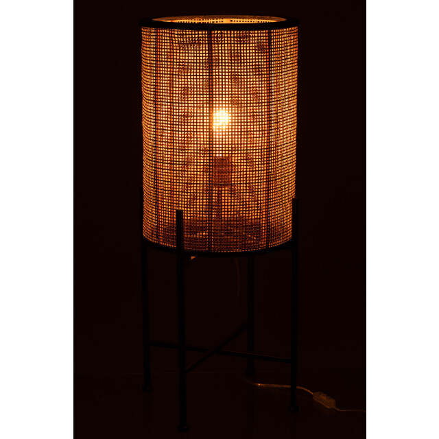 J-Line lamp standing bamboo/metal nat 30x30x77cm 3000810 large