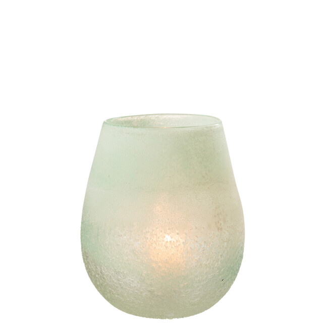 J-Line windlicht scavo glas aqua large 22x22x25cm 3013652 large