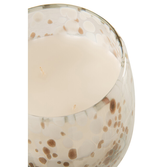 J-Line geurkaars mia wit/mix glas large 20x20x32.5cm 3065888 large