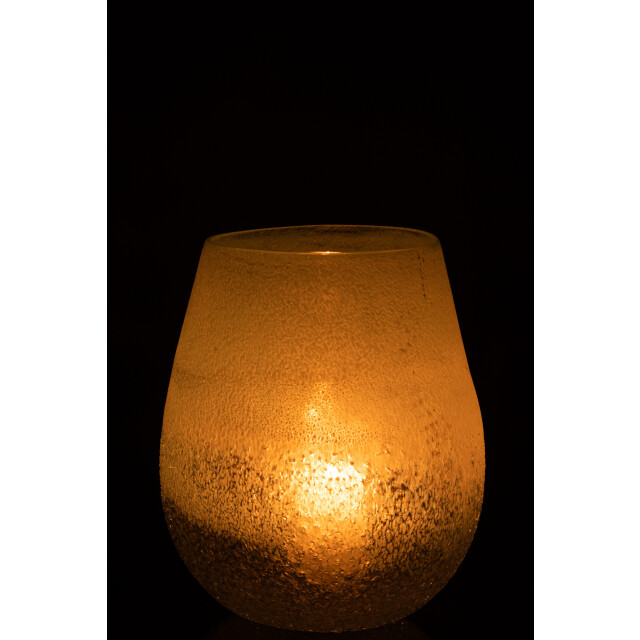 J-Line windlicht scavo glas aqua large 22x22x25cm 3013652 large