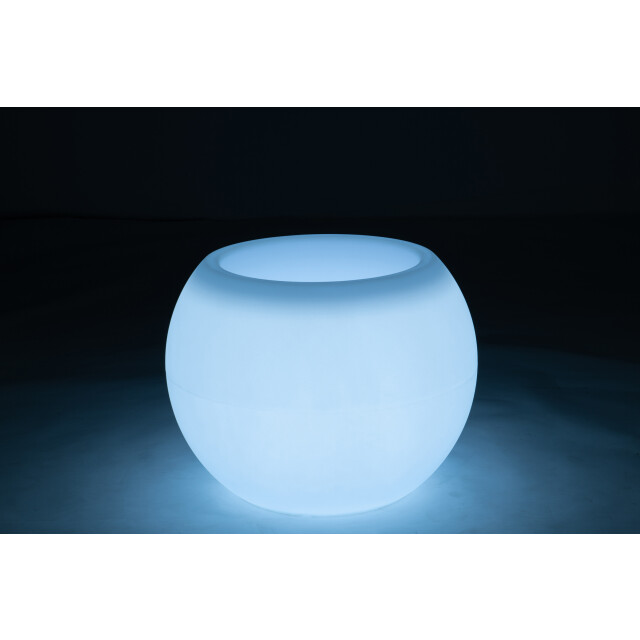 J-Line lamp bloempot buiten led plastiek mix 54x54x43cm 3006438 large