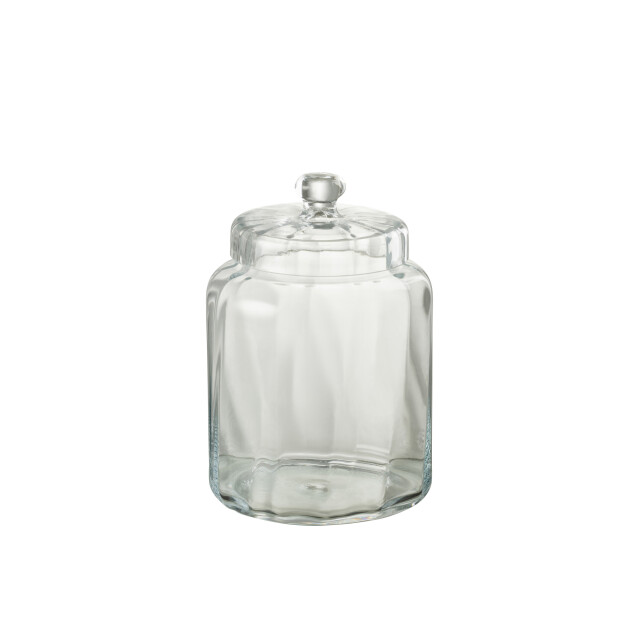 J-Line voorraadpot elia glas medium 18x18x28cm 3007893 large