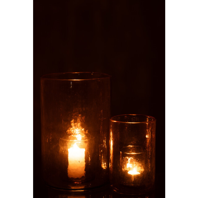 J-Line windlicht dubbel glas large 20.5x20.5x30.5cm 3013740 large