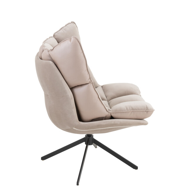 J-Line stoel relax kussen op frame textiel/metaal extra licht - 3000782 large