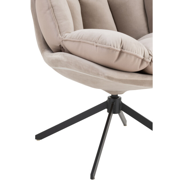J-Line stoel relax kussen op frame textiel/metaal extra licht - 3000782 large