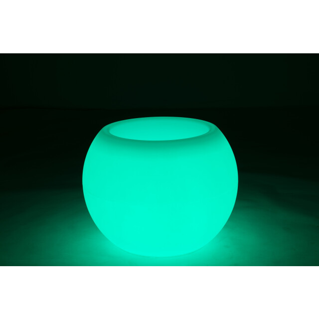 J-Line lamp bloempot buiten led plastiek mix 54x54x43cm 3006438 large