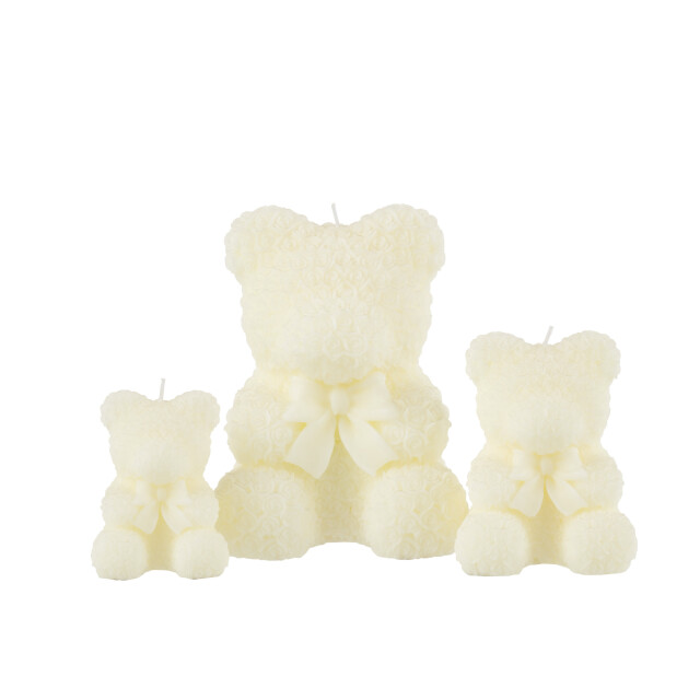 J-Line kaars teddy beer large-25u 14x14x21cm 3015010 large
