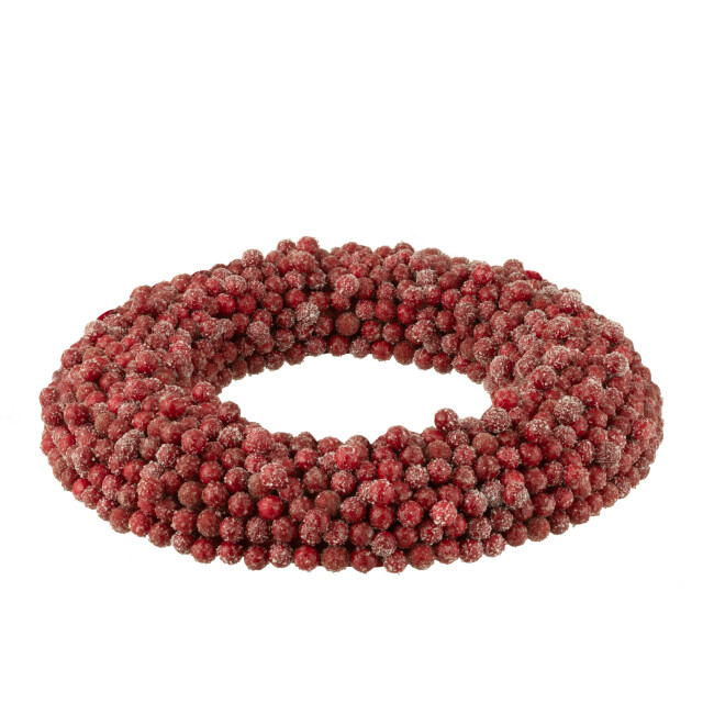 J-Line krans rond bessen plastiek large 45x6x45cm 3008768 large