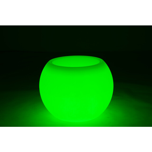 J-Line lamp bloempot buiten led plastiek mix 54x54x43cm 3006438 large