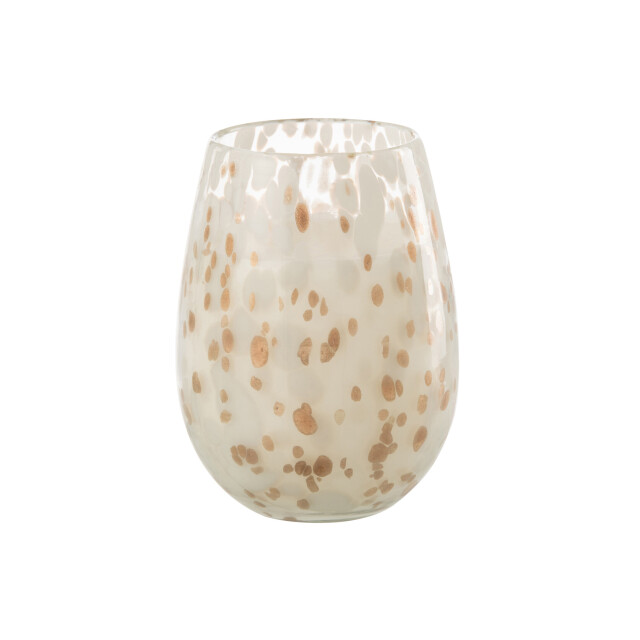 J-Line geurkaars mia wit/mix glas large 20x20x32.5cm 3065888 large