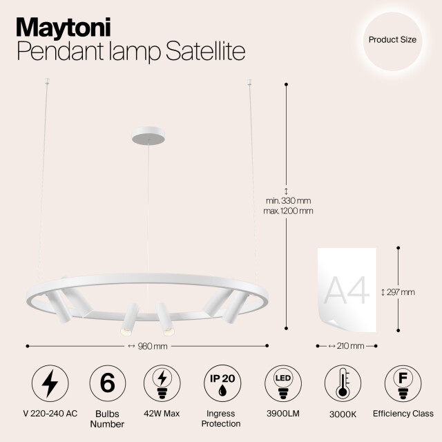 Maytoni hanglamp satellite - 2994524 large