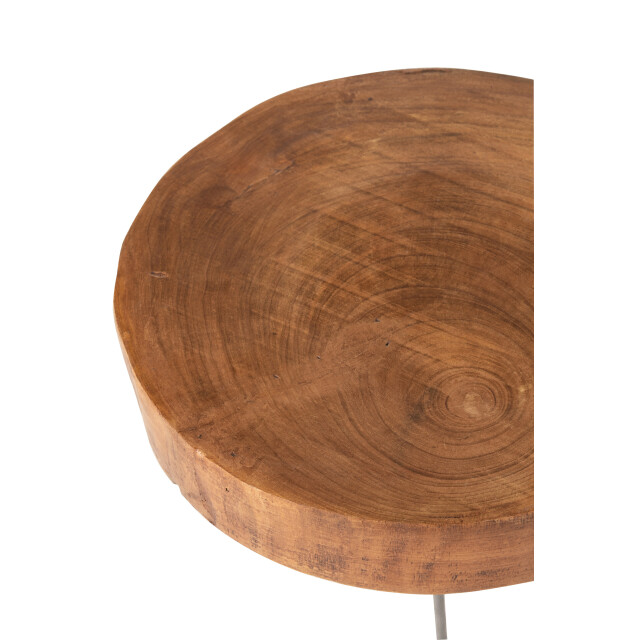 J-Line set van 2 bijzettafels paulownia 49x49x37.5cm 2999253 large