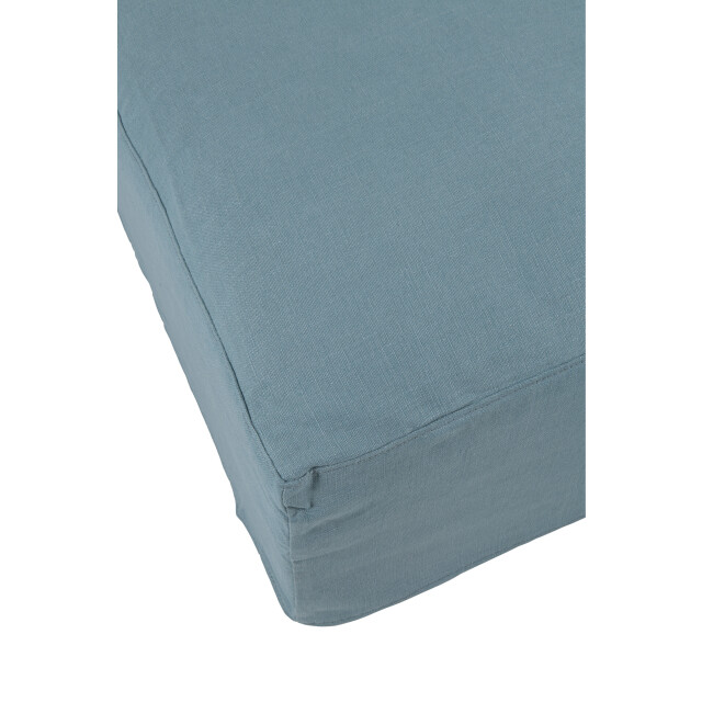 J-Line hoes voor poef monaco linnen jeans 105x104x49cm 2999230 large