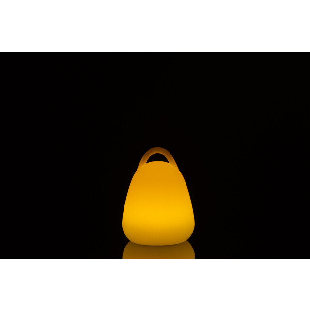 J-Line tafellamp met handvat buiten led plastiek mix 19x19x24cm 2999213 large