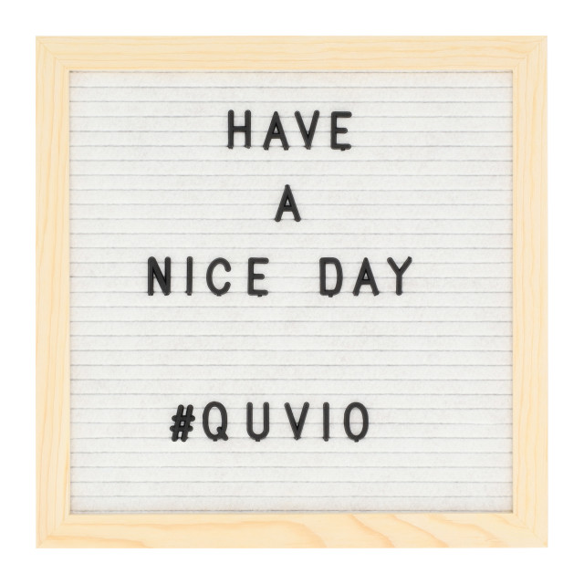 QUVIO Letterbord met houten lijst 2312589 large