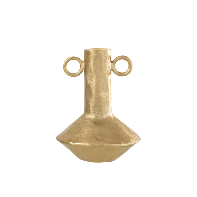 J-Line vaas ritual aluminium goud 23x21x29cm 2998108 large