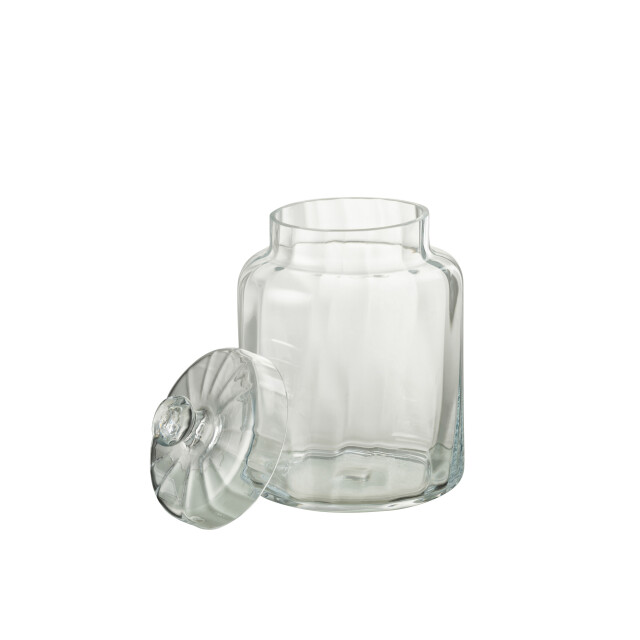 J-Line voorraadpot elia glas medium 18x18x28cm 3007893 large