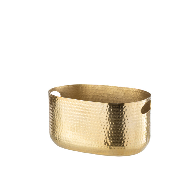 J-Line emmer champagne motief aluminium goud 39.5x24x21cm 3014946 large