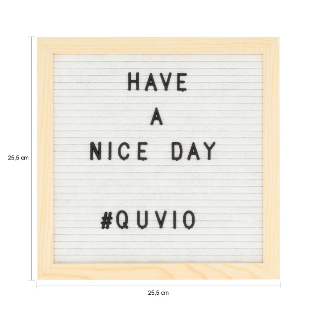 QUVIO Letterbord met houten lijst 2312589 large