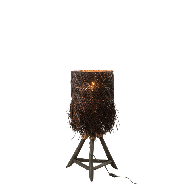 J-Line lamp takken arthur hout small 32x32x61cm 3001174 large
