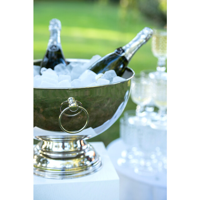 J-Line champagne coupe zilver 39x39x25cm 3014762 large