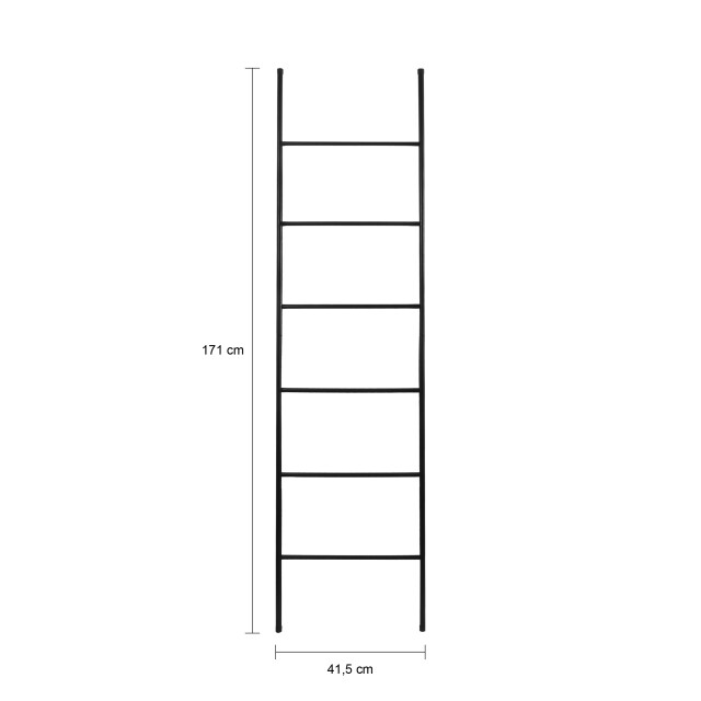 QUVIO Decoratieve ladder 171 x 41,5 cm ijzer - 2312585 large