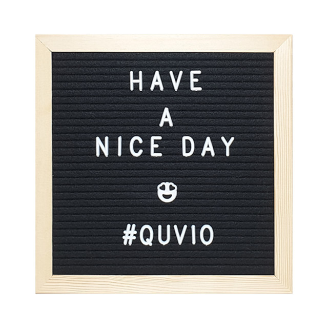 QUVIO Letterbord met houten lijst 1394843 large