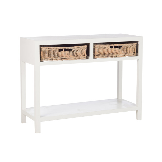 J-Line console + 2 manden hout 110.5x44x82cm 2999708 large