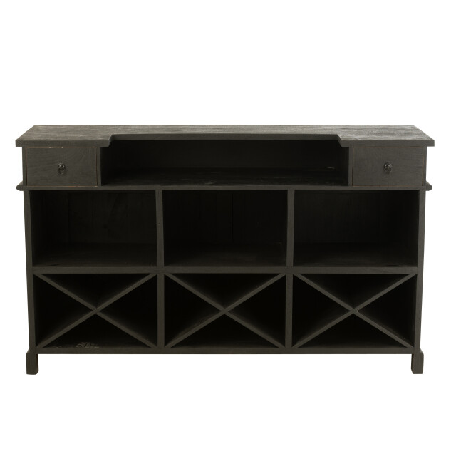 J-Line bar 2 lades mango hout 180x55x106cm 3001691 large