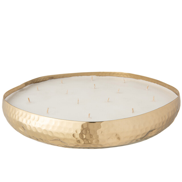 J-Line geurkaars m-chic metaal goud x-large 35.5x35.5x5cm 3014737 large