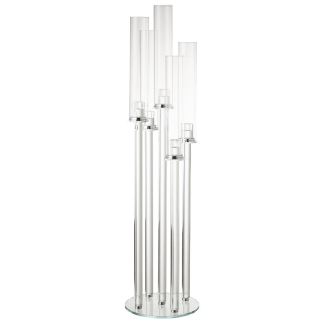 J-Line kaarshouder 5 dun glas 25x25x100cm 3065686 large