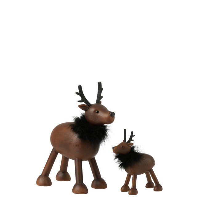J-Line hert vacht resine /zwart large 23.5x11x28cm 3008540 large