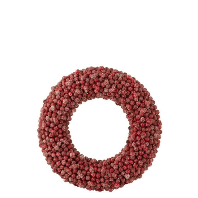 J-Line krans rond bessen plastiek large 45x6x45cm 3008768 large