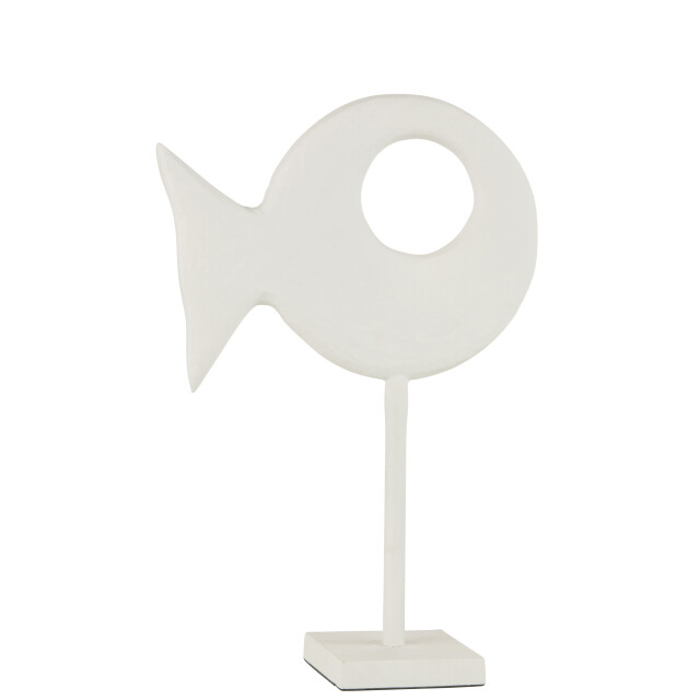 J-Line figuur vis op voet aluminium large 26x10x39cm 3007767 large