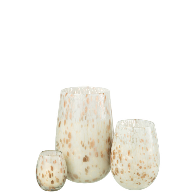 J-Line geurkaars mia wit/mix glas large 20x20x32.5cm 3065888 large