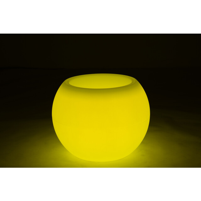 J-Line lamp bloempot buiten led plastiek mix 54x54x43cm 3006438 large