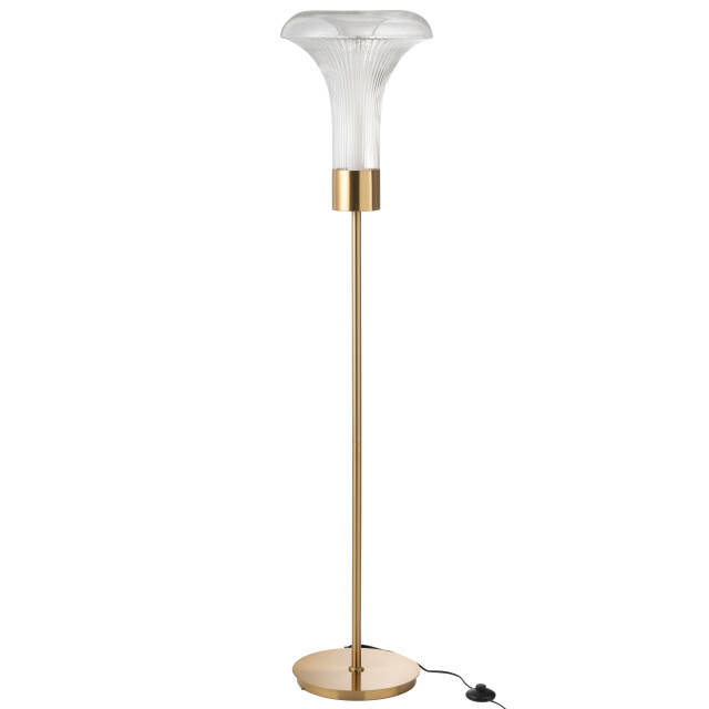 J-Line staanlamp led goud metaal 34x34x155cm 3002687 large