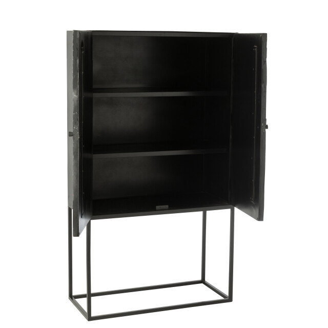 J-Line barkast shanil hout/ijzer 90x40x162cm 3001787 large