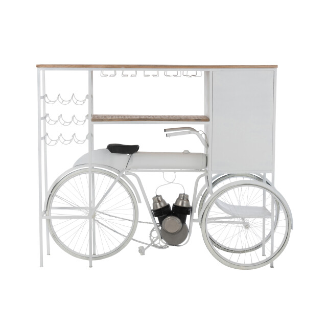 J-Line bar fiets metaal/mango hout /naturel 173x64x119cm 3000597 large