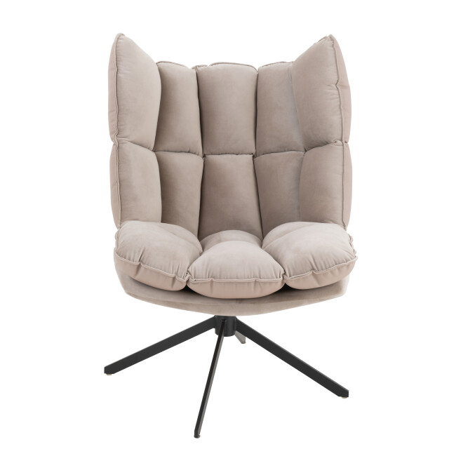 J-Line stoel relax kussen op frame textiel/metaal extra licht - 3000782 large