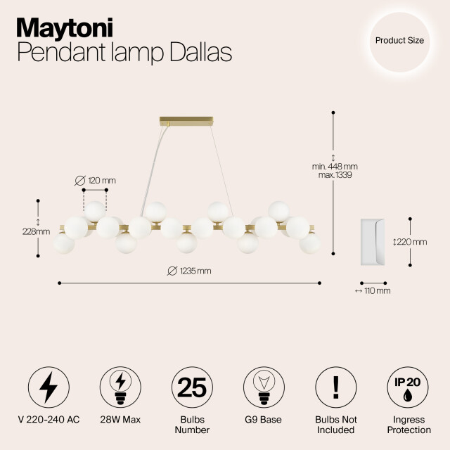 Maytoni hanglamp dallas - 2994653 large
