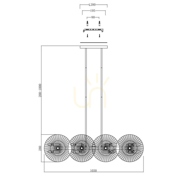 Maytoni hanglamp aster - 2993368 large