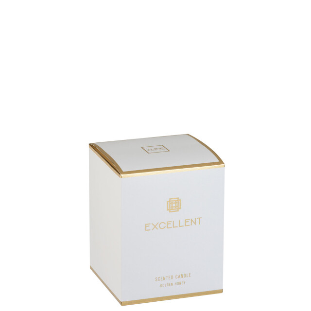 J-Line geurkaars excellent golden honey goud medium-80uur 11x11x14.5cm 3015529 large