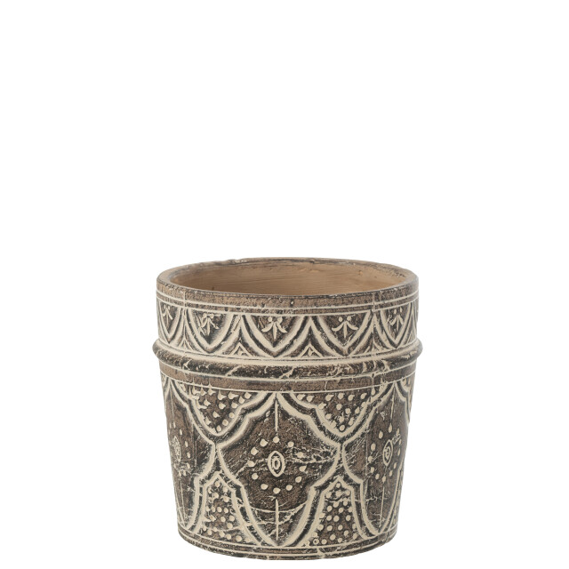 J-Line bloempot provence terracotta extra large 23x23x23.5cm 3007457 large