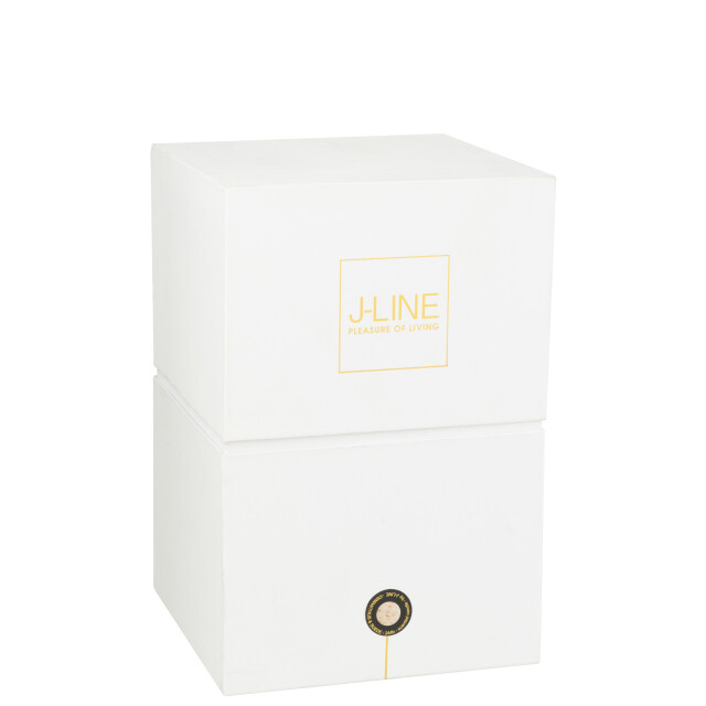 J-Line geurkaars mia wit/mix glas large 20x20x32.5cm 3065888 large
