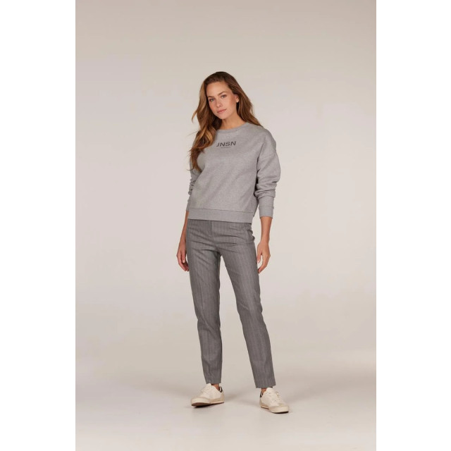 Jansen Amsterdam Broek w24 bea grey melange broek W24 bea Grey melange large