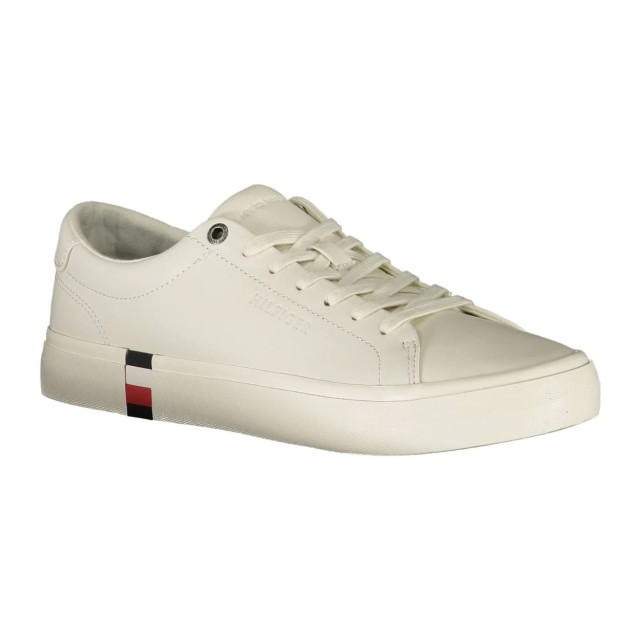 Tommy Hilfiger Elegante te sneakers met logodetail Tommy Hilfiger elegante witte sneakers met logodetail large